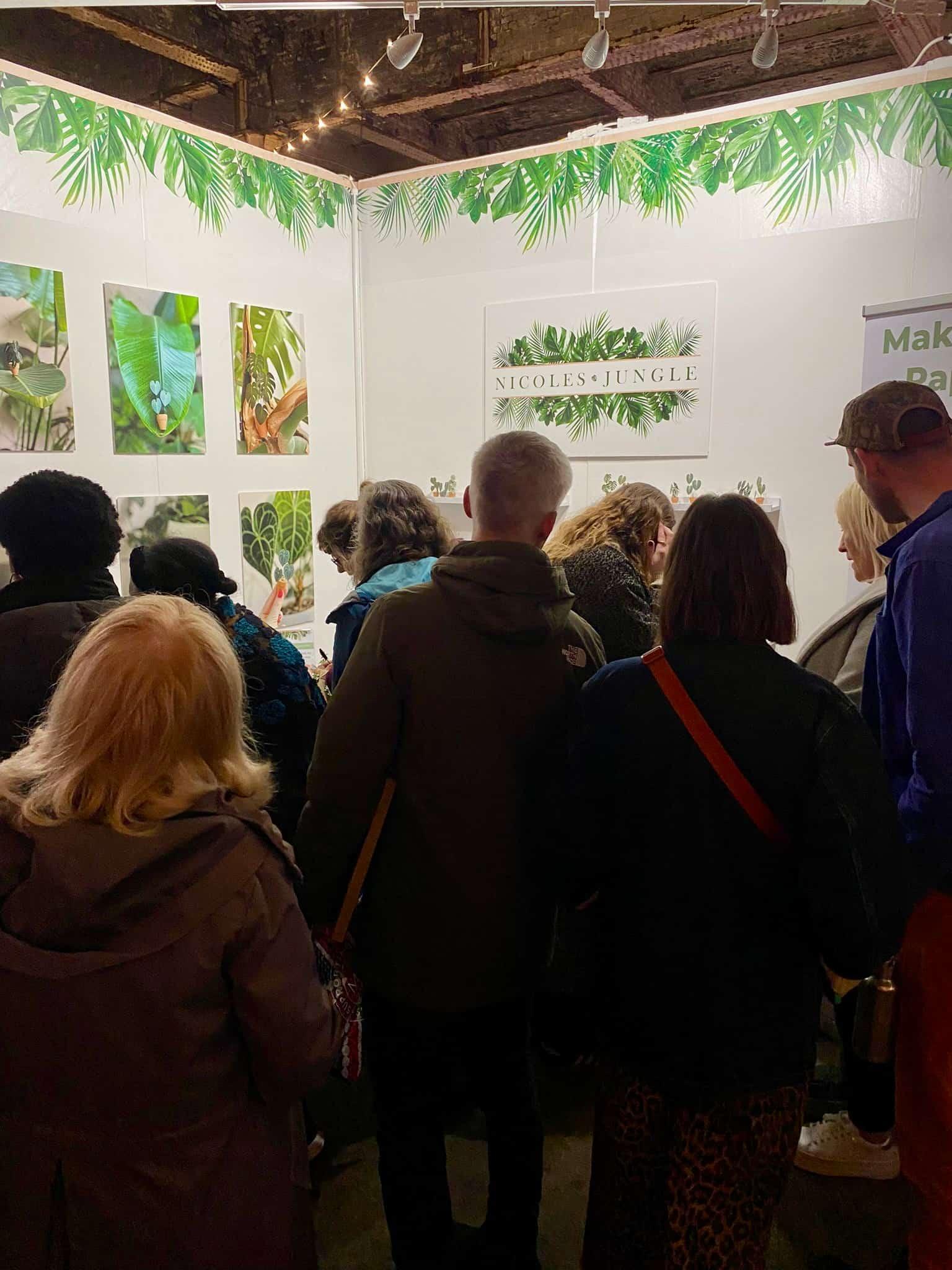 Above: the crowds and my lovely customers and friends from the show