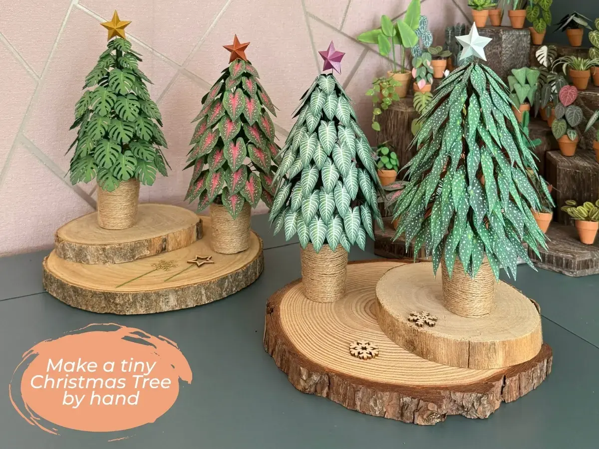 Make Your Own Tiny Paper Christmas Tree